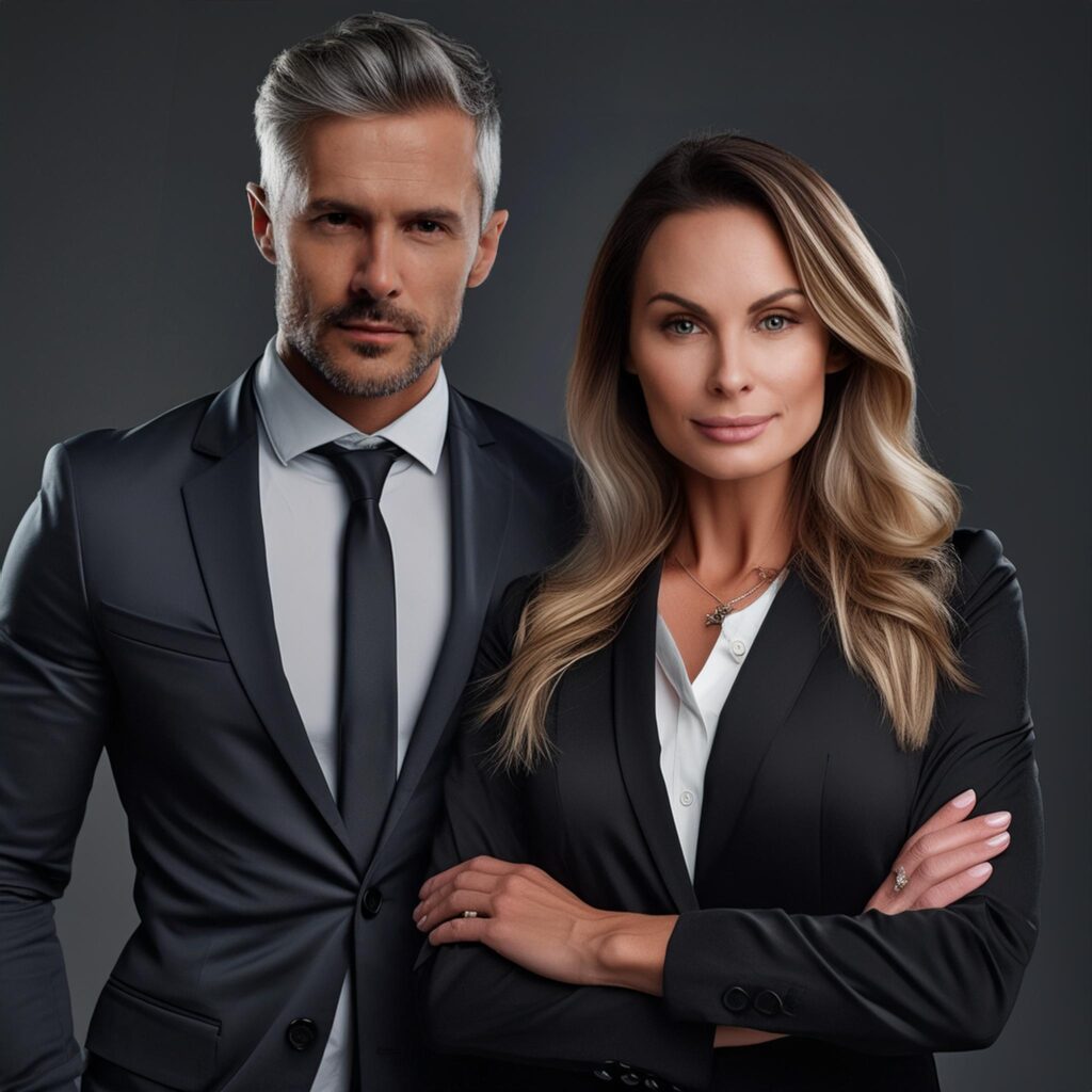 fotos profissionais homem e mulher